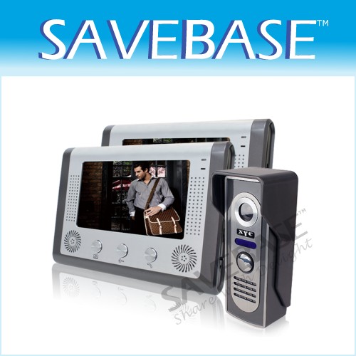 Video Door Phone 2 Monitors 7" Full Color Security