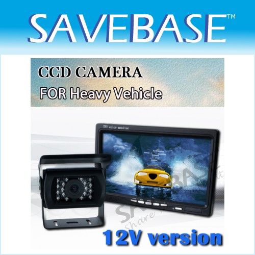 Secure Reversing Kit With 7" Tft LCD Monitor & 12V Waterproof CCD Camera