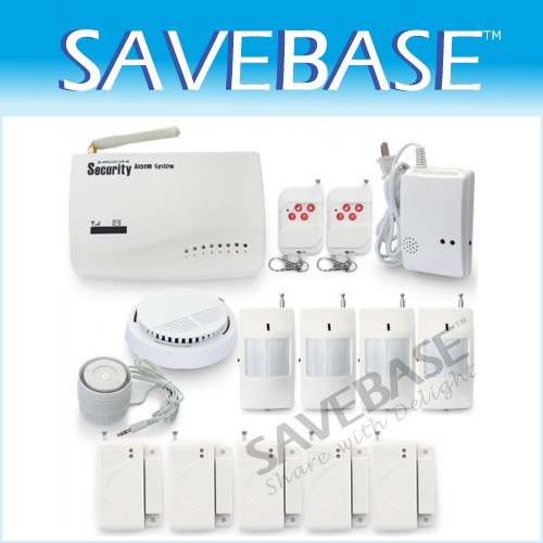 Wireless Home GSM SMS Burglar Alarm System Smoke Combustible Gas CO Detector