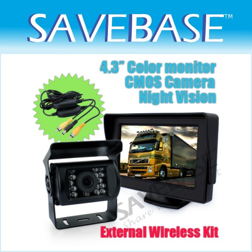 Car Rear View Reversing Wireless Camera System 4.3" LCD