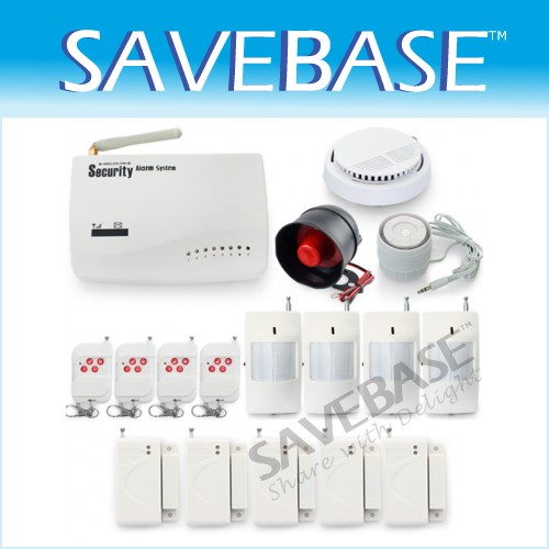 GMS SMS Sim Card Alarm System Kit Long-Range Remote Control Sensors Detectors