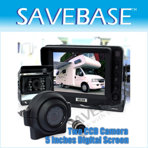 5" HORSEBOX TRAILER REAR VIEW REVERSING KIT+2 CAMERA