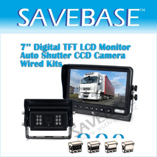 7 Inch 2 Ch Video Monitor + New Generation Auto Heating CCD Camera Back Up Kit