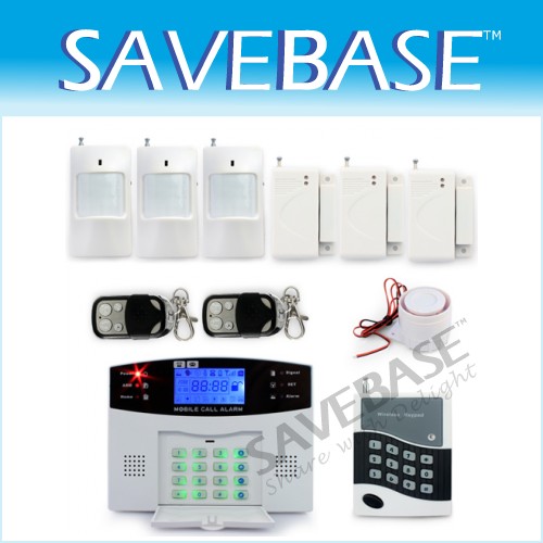 Wireless Wired GSM Home Intruder Security Alarm System LCD Screen Remote Control