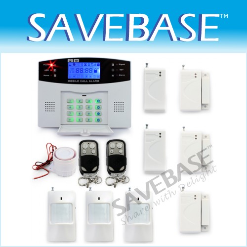 Wireless Wired GSM SMS Intruder Alarm System P.I.R Gap Vibration Detector Kit