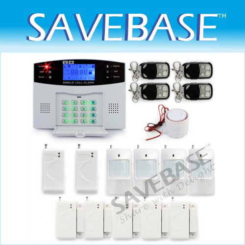 Wireless GSM Mornitoring Intercom Intruder Alarm System P.IR Door Gap Sensor