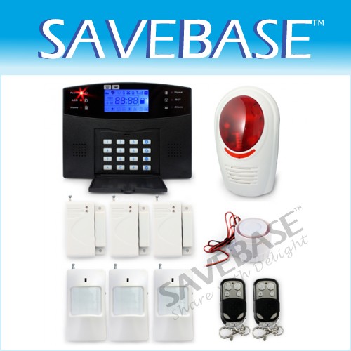 106 Wired/Wireless Defense Zone GSM SIM Card Alarm System PIR Motion Door Sensor