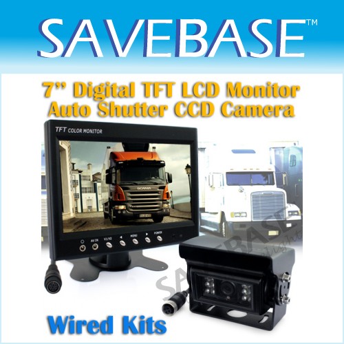12V CCD Auto Shutter & Heated Backup Car Rearview Camera +TFT LCD Monitor LORRY