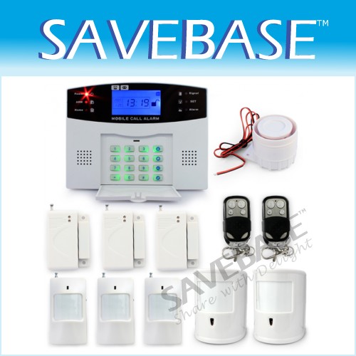 Wireless GSM SMS Intercom Security Intruder Burglar Alarm System Kit GAP Sensor