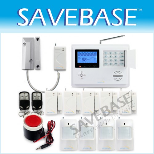 Wireless GSM PSTN Telephone Burglar Home Alarm System Shutter Door Detector